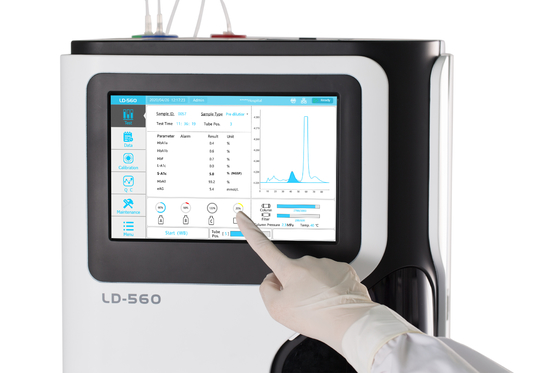 Анализатора теста LD-560 HbA1c анализатор емкости полностью автоматический HbA1c быстрого большой