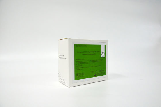 Набора теста антигена лихорадкаи NS1 точности 95% Immunoassay белого быстрый хроматографически