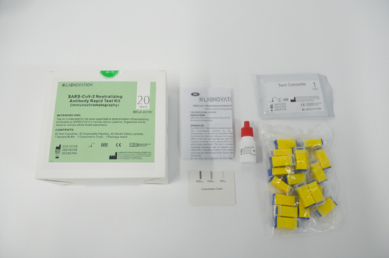 Один Immunoassay подачи набора теста антитела Covid шага нейтрализуя боковой запланировал