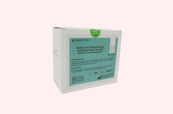 20PCS CoV-19 нейтрализуя образцы быстрого набора антитела маленькие