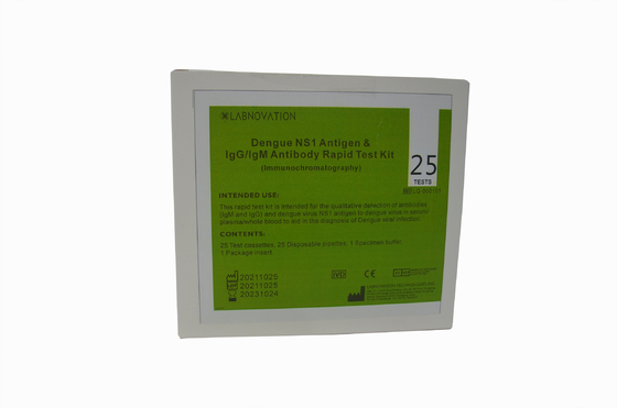 Ежедневный диагностический тест набора 25PCS теста лихорадкаи IgG IgM NS1 проверок быстрый для лихорадкаи
