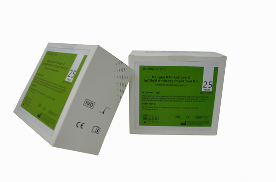 Ежедневный диагностический тест набора 25PCS теста лихорадкаи IgG IgM NS1 проверок быстрый для лихорадкаи