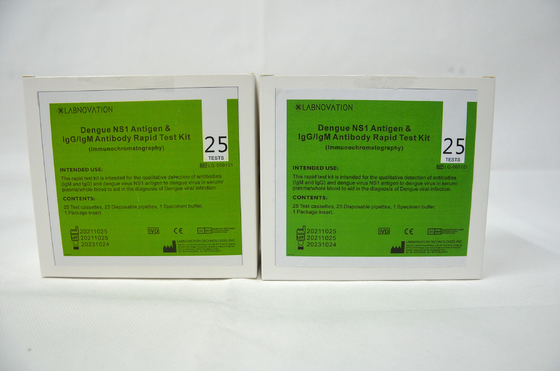 Набор 25PCS теста NS1 Ag лихорадкаи ISO9001 IgG IgM комбинированный быстрый